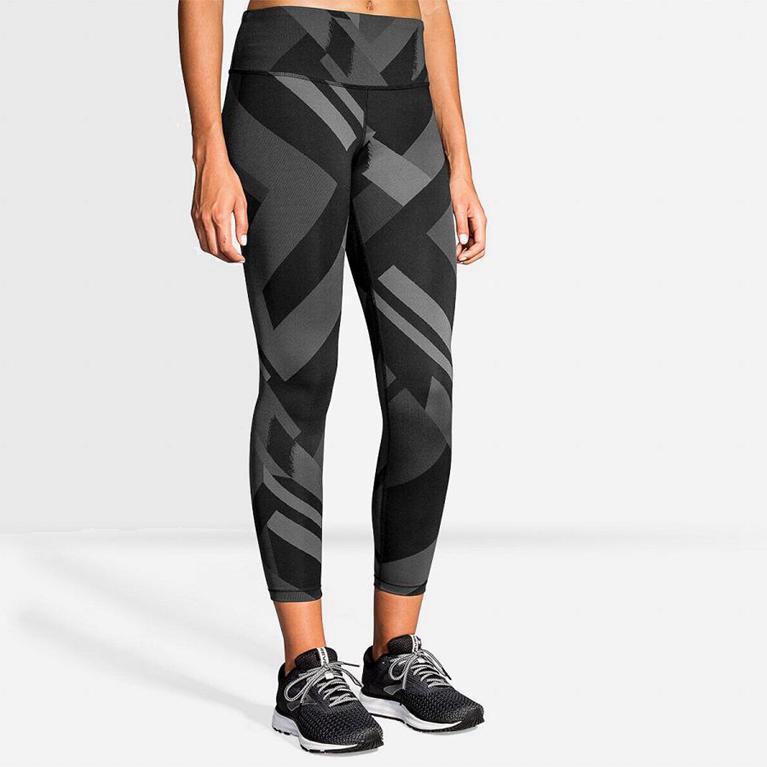 Brooks Formation Australia - Women's Running Leggings - Grey (847052-JXP)